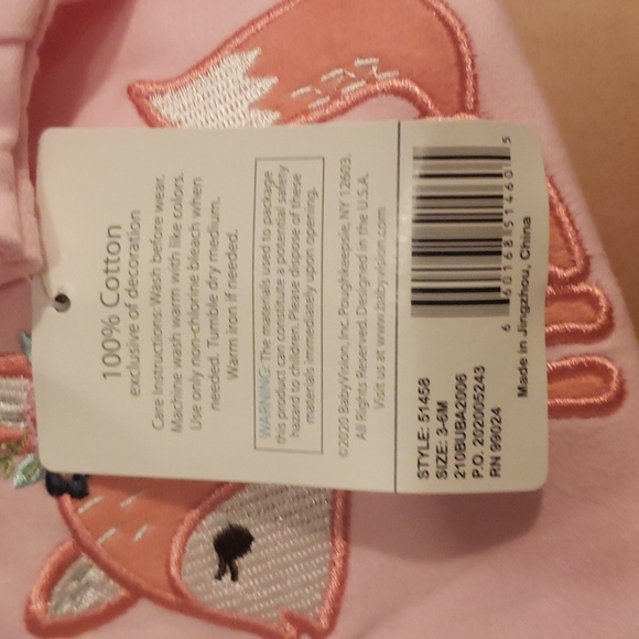Hudson Baby 3 Pk bodysuits 3-6m Pink Pack Cotton NWT - Picture 6 of 6